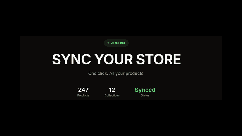 sync your store with shopify