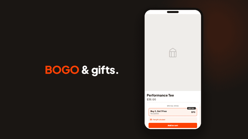 Mobile buy-one-get-one offer with free gift unlocked