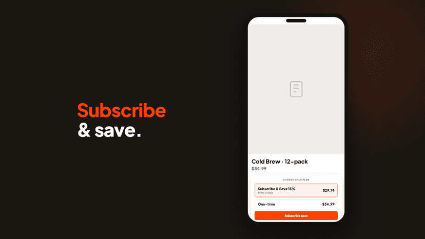 Mobile subscribe & save subscription plan picker