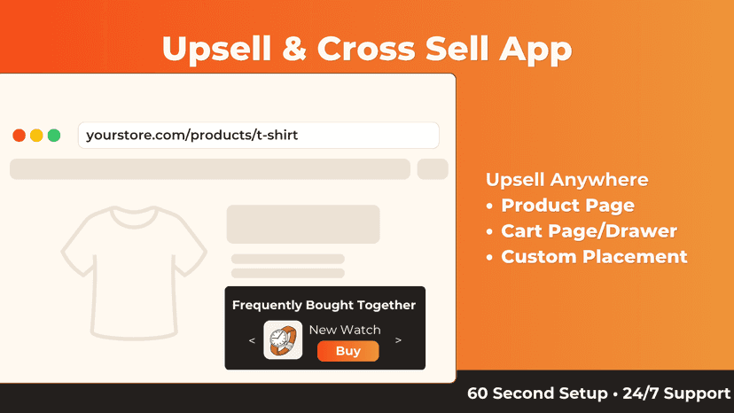Upsell and Cross Sell App