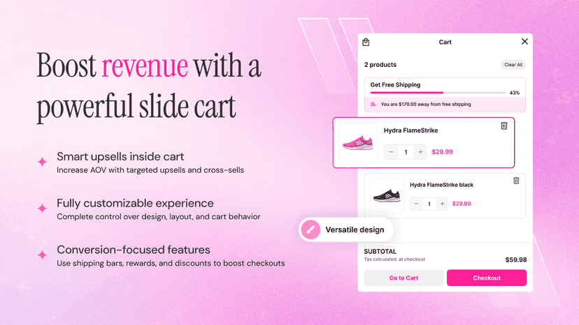 Feature packed slide cart