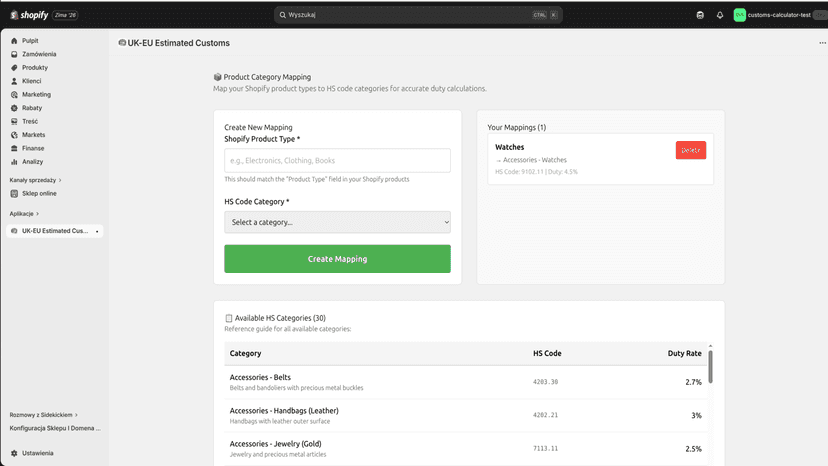 Category Mappings