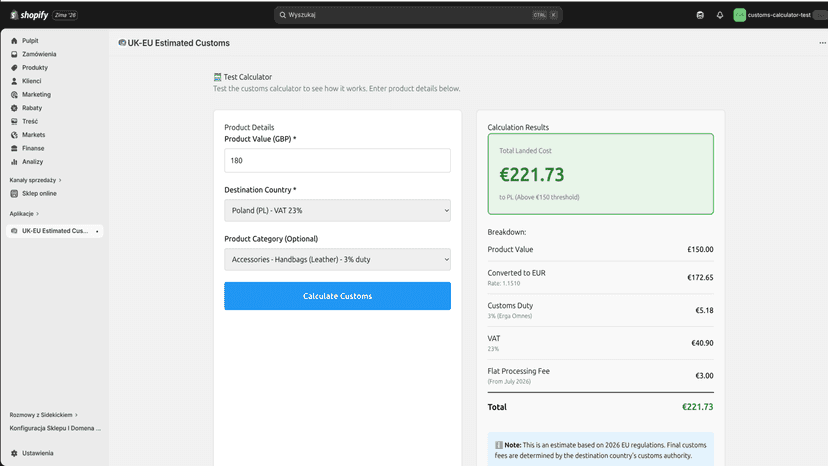 Test Calculator
