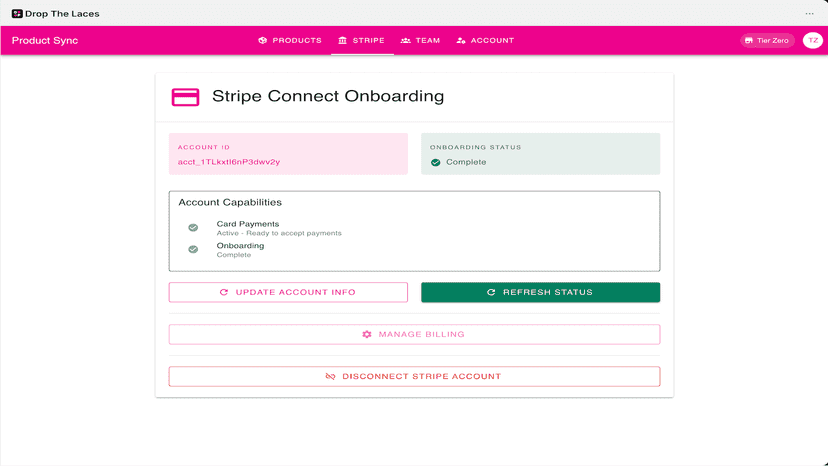 Stripe connect onboarding