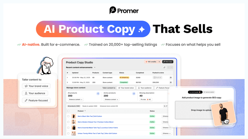 Promer AI: create SEO product description in bulk for Shopify