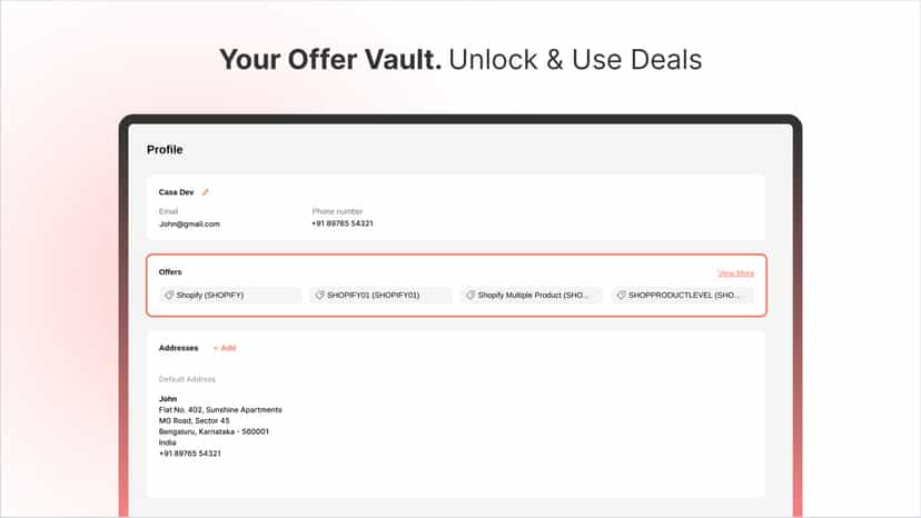 Your Offer Vault. Unlock & Use Deals