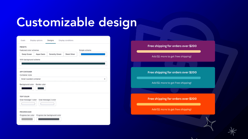 Comprehensive design options to match your theme
