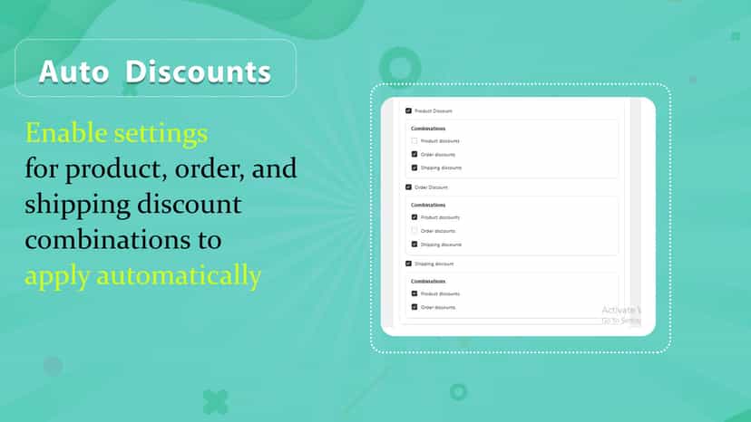 Enable product, order, and shipping discount combinations