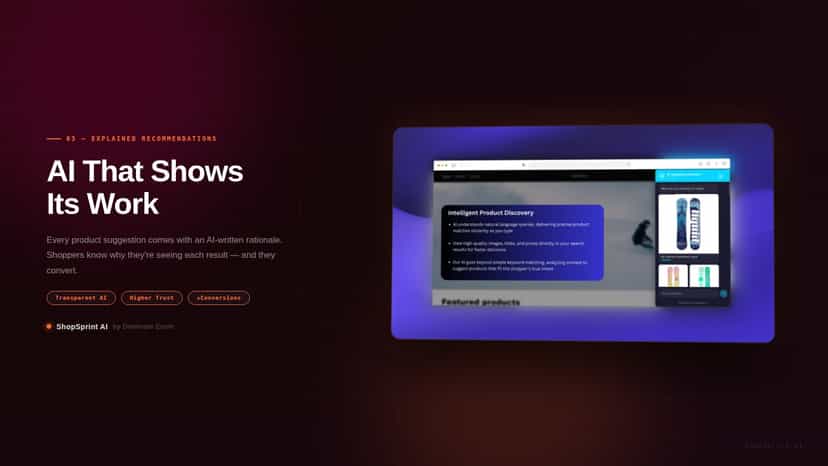Personalized AI product recommendations with detailed reasoning