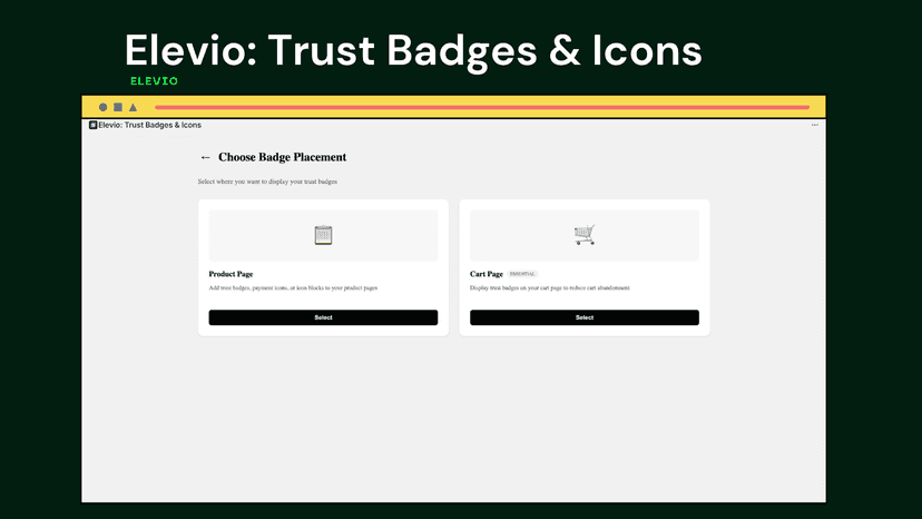 Elevio: Trust Badges & Icons
