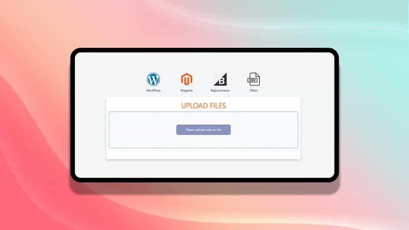 Backend CSV Upload Page