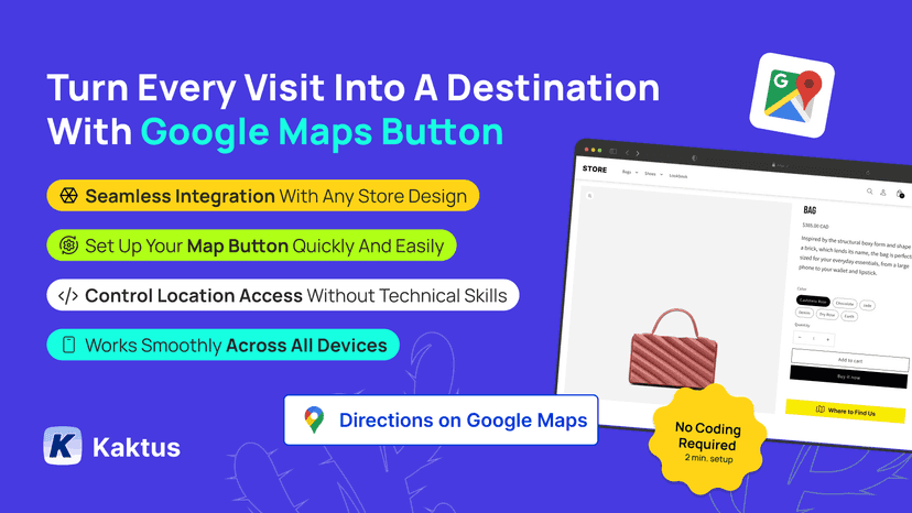 Google Maps Button Banner