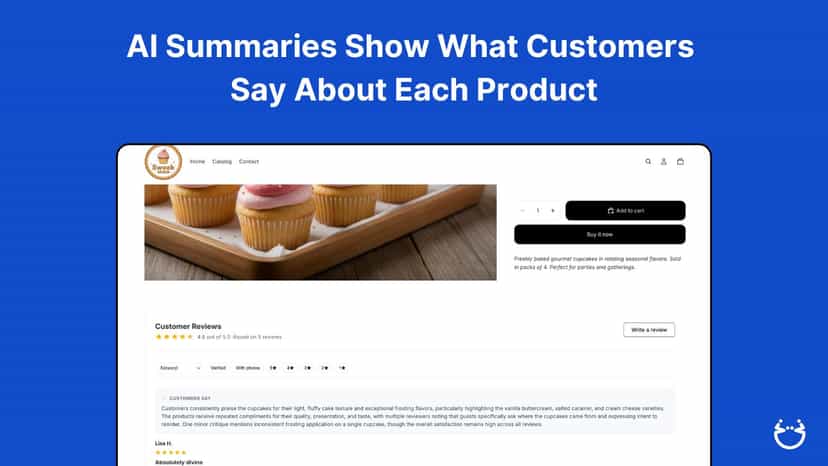 ai summary reviews widget shopify
