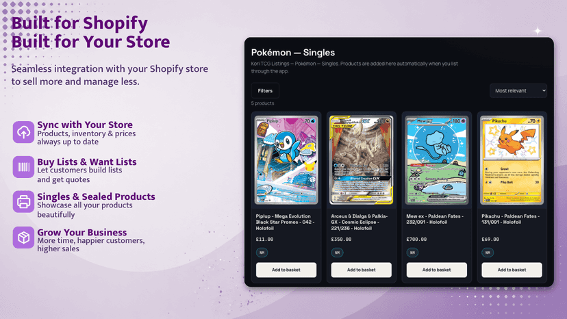 Showing how cards can appear on users websites
