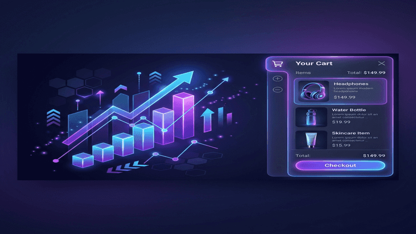 AuraCart app dashboard and settings interface