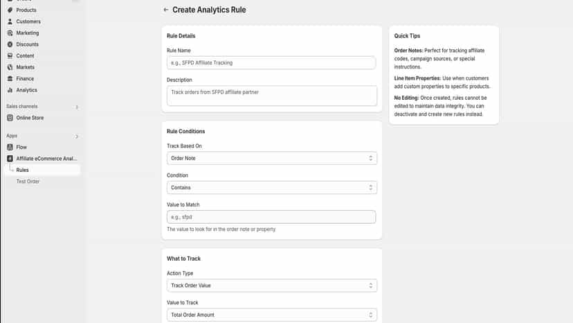 Flexible analytics reports rulesets