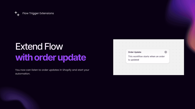 Image with order update trigger