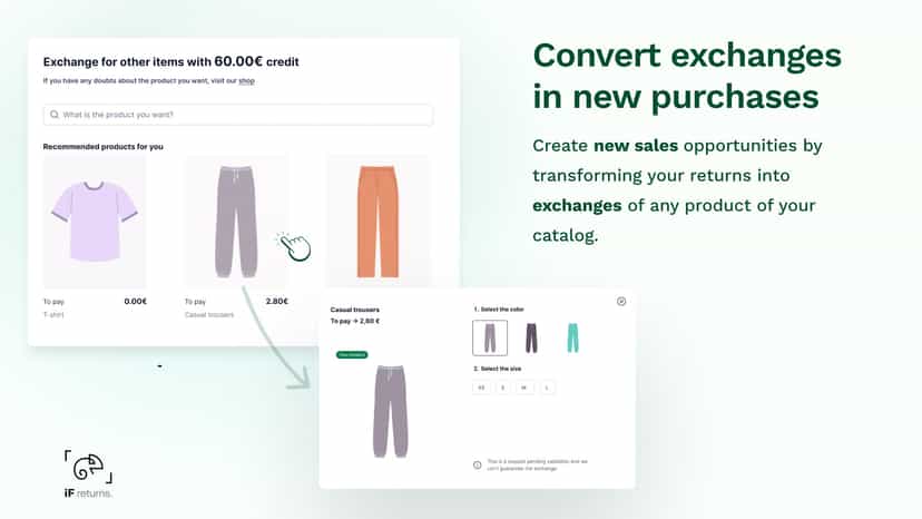 Convert returns into new sales