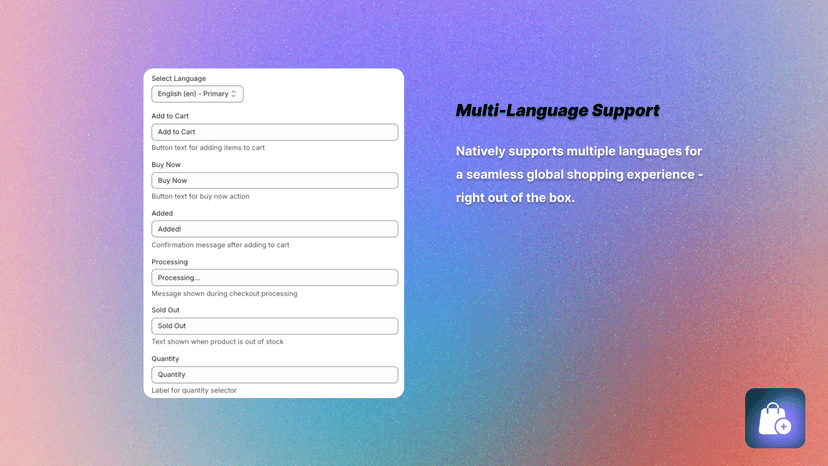 Multi-Language Support