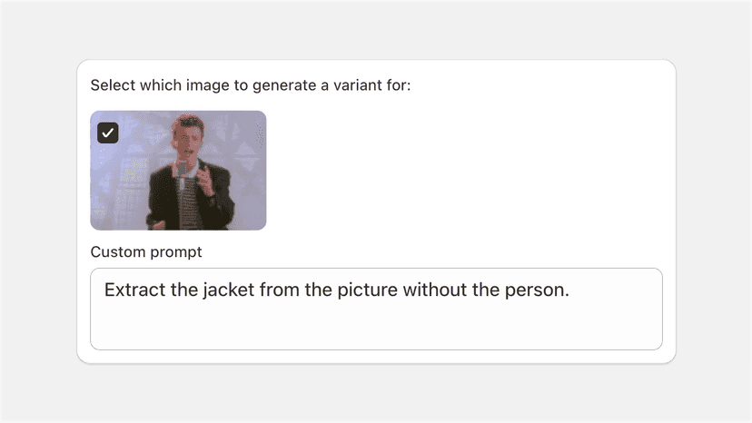 Use custom prompt