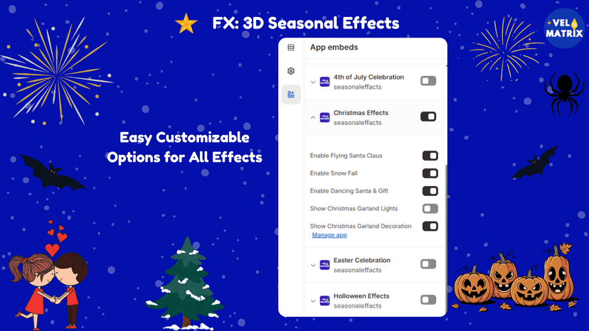 Easy Customizable options for settings