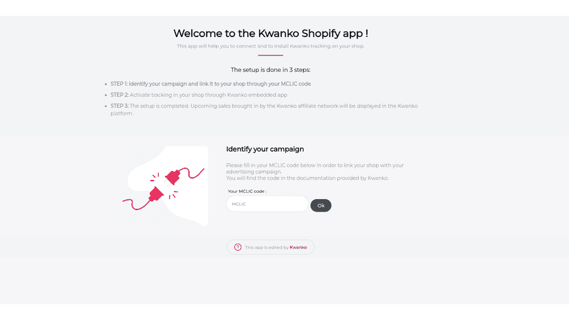 Kwanko Tracking Step 1 Identification