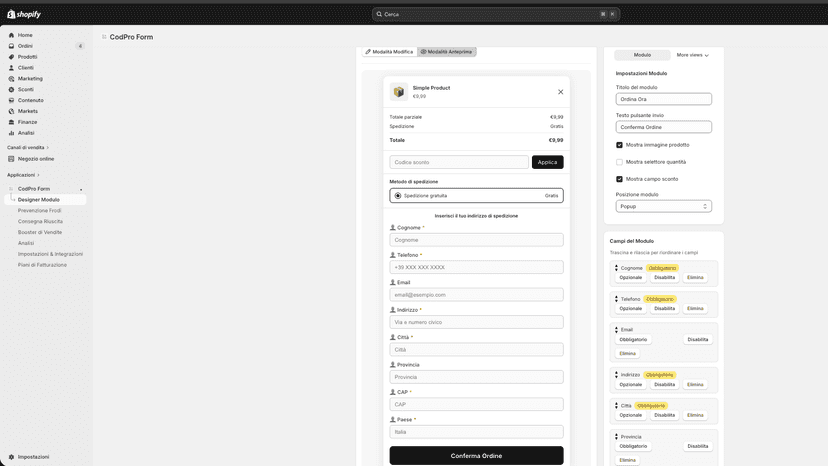 Popup builder