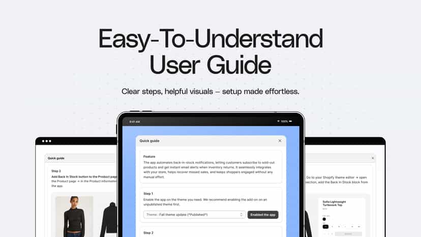 Easy-to-understand user guide