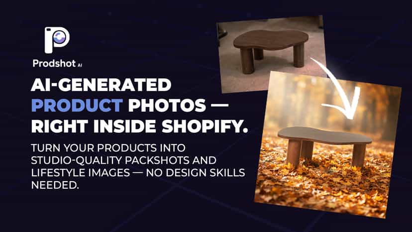 Ai-Generated Product Photos - right inside Shopidf.