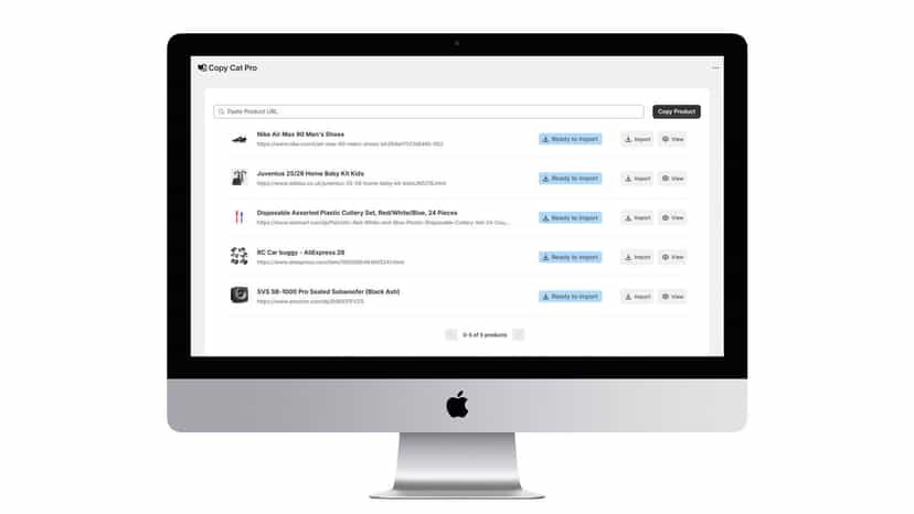 Import products from your supplier.