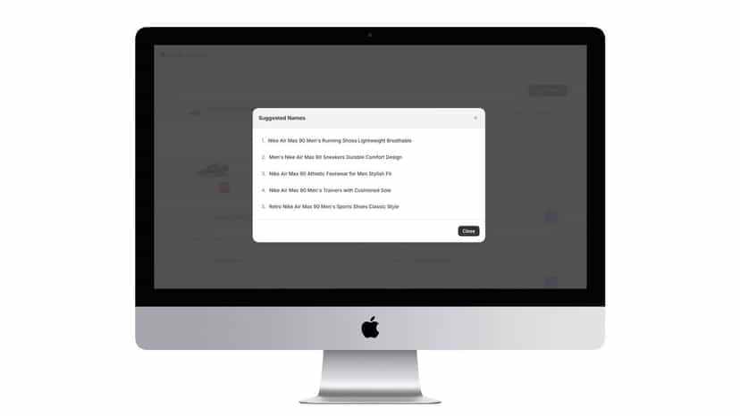 Enhance your products with AI suggestions.