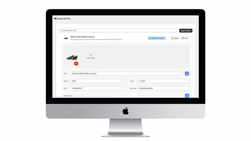 Edit the details forst or import straight away.