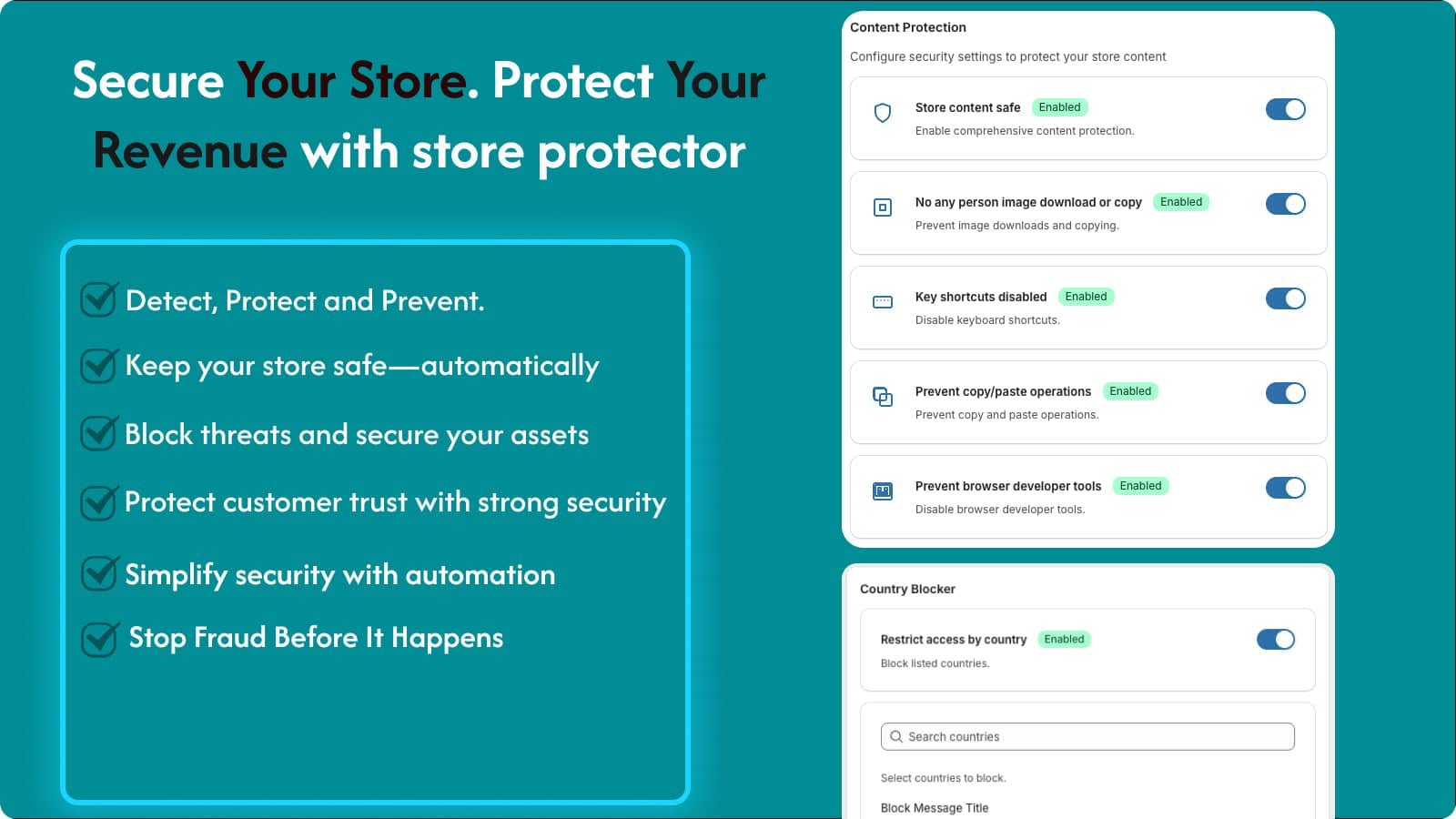 Main banner image about all features