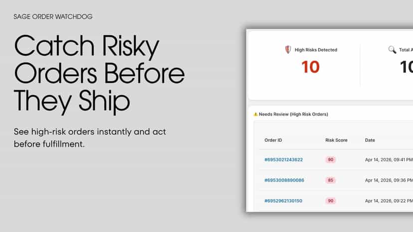 Fraud risk dashboard showing high risk orders