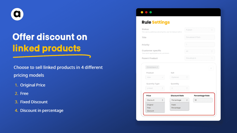 Offer Discount On Linked Products