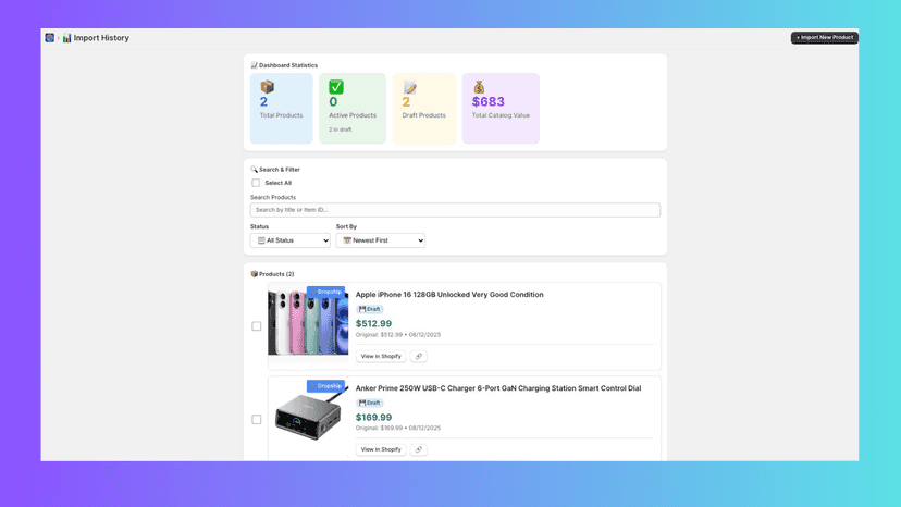 1click ‑ eBay Product Importer
