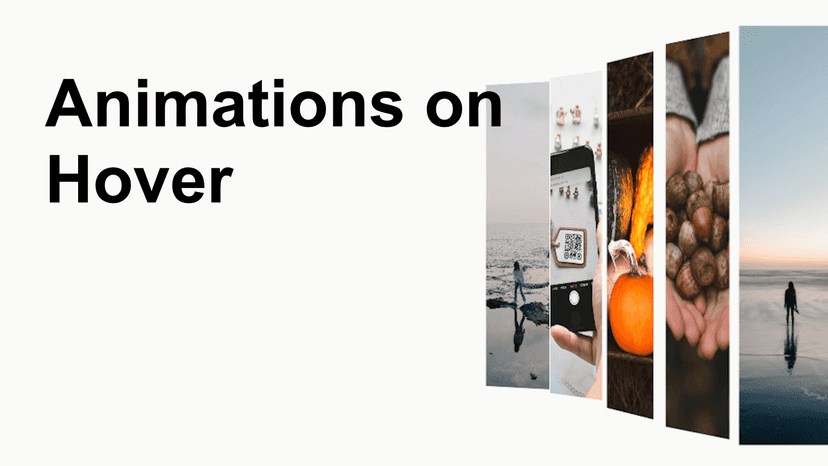 Animations on hover