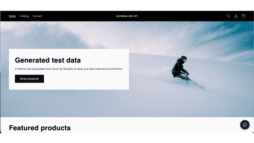 Widget bubble on Shopify storefront
