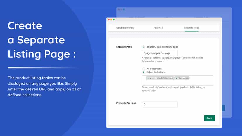 Create a Separate Listing Page