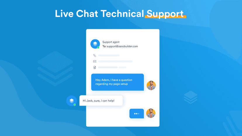 Live chat technical support