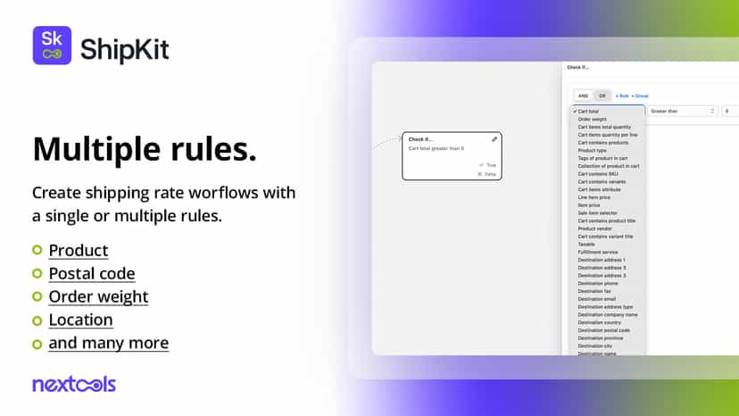 ShipKit: create custom and dynamic shipping rates