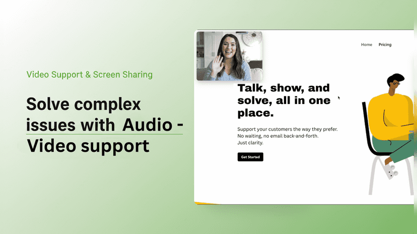 Video Support & Screen Sharing