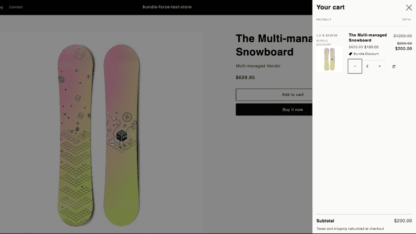 Have these bundles applied discounts on cart