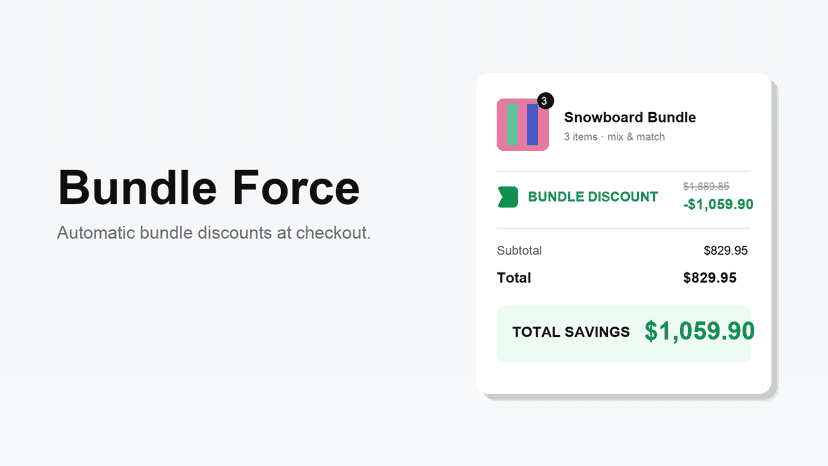 Bundle Force Bundling Discount