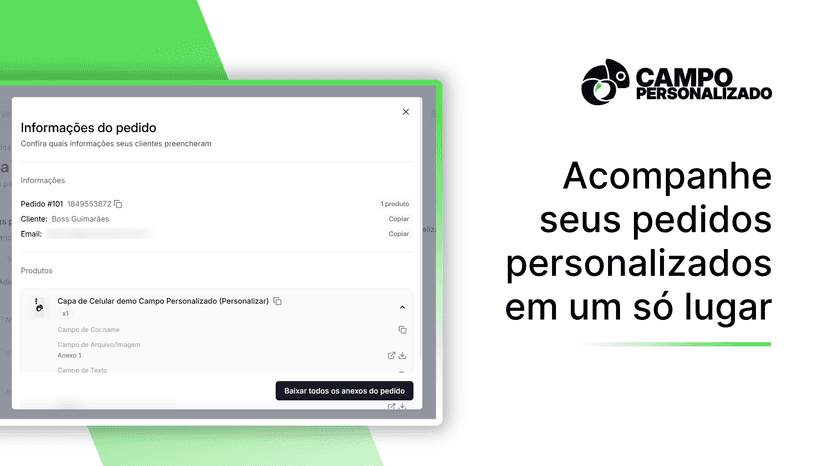 Acompanhe os pedidos de forma centralizada