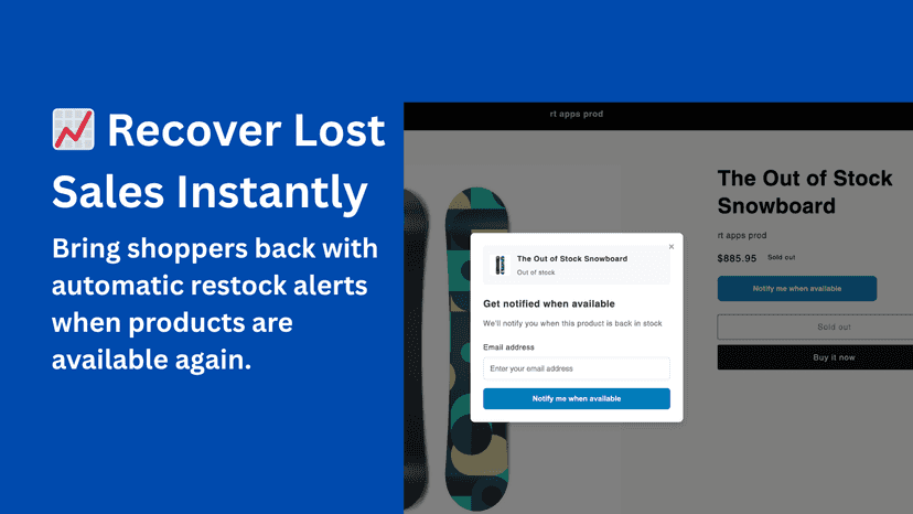 recover lost sales instantly