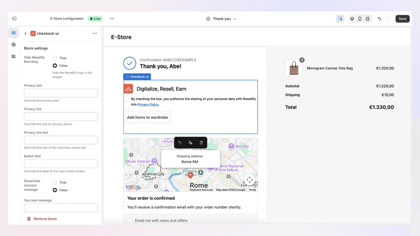 Allow users to enable adding purchased products to Resellify