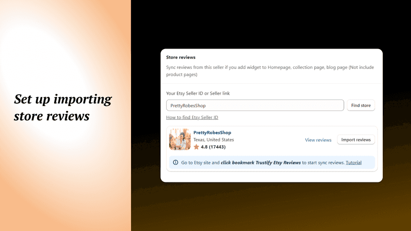 Etsy Reviews Importer by Trustify