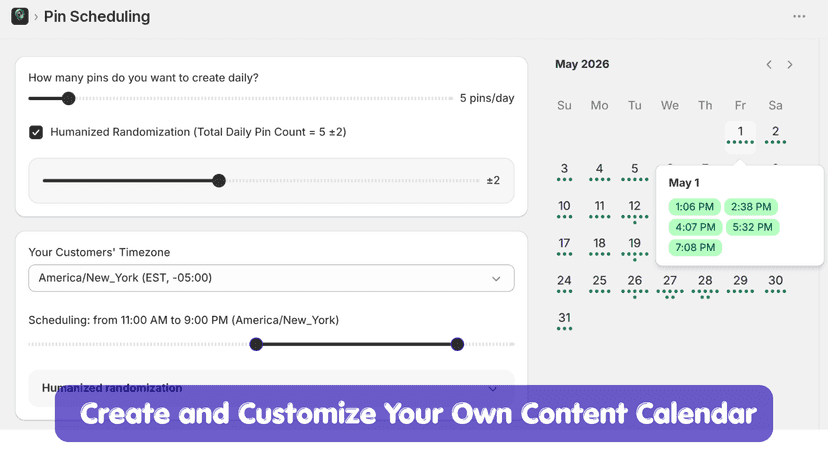 Create and Customize Your Own Content Calendar