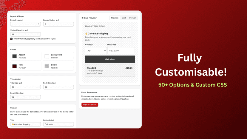 Fully Customizable